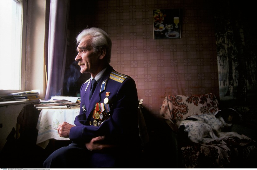 MAN WHO SAVED THE EARTH STANISLAV PETROV FORMER SOVIET MILITARY PREVENTED POTENTIAL NUCLEAR LAUNCH WEARING UNIFORM 1999